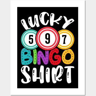 Lucky Bingo Shirt  T shirt For Women Posters and Art